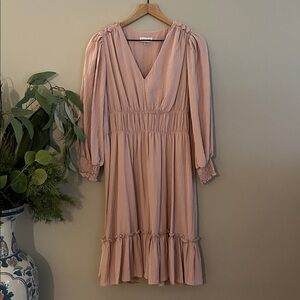 Calvin Klein Textured Mauve Dress